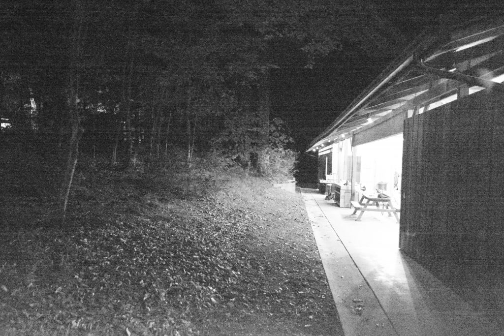 The pavilion at night
